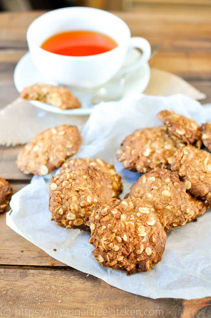 Healthy Sugar Free Anzac Biscuit Recipe | My Sugar Free Kitchen