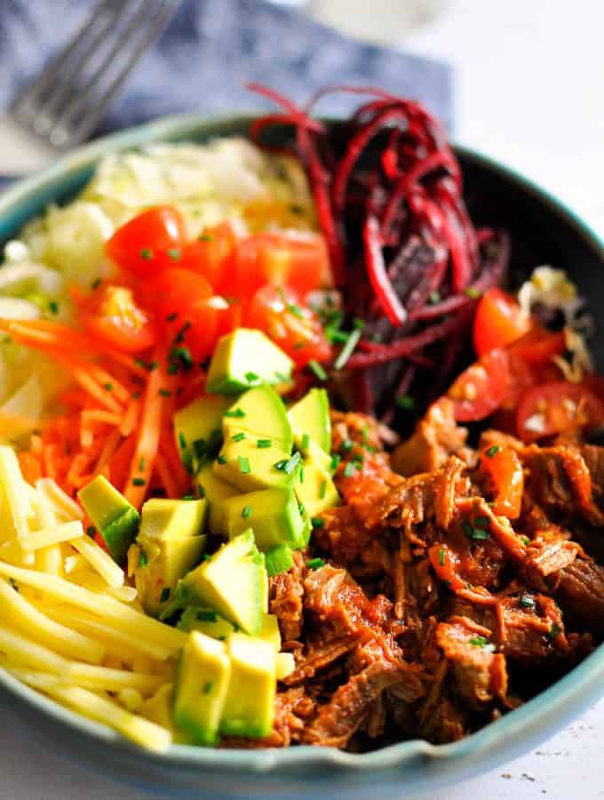 Pressure Cooker Mexican Beef Taco Bowl Recipe My Sugar Free Kitchen