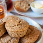Naturally sweetened apple, cinnamon and ginger muffin recipe | sugar free | 109 calories per serve