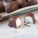 mini bounty bar cut in half