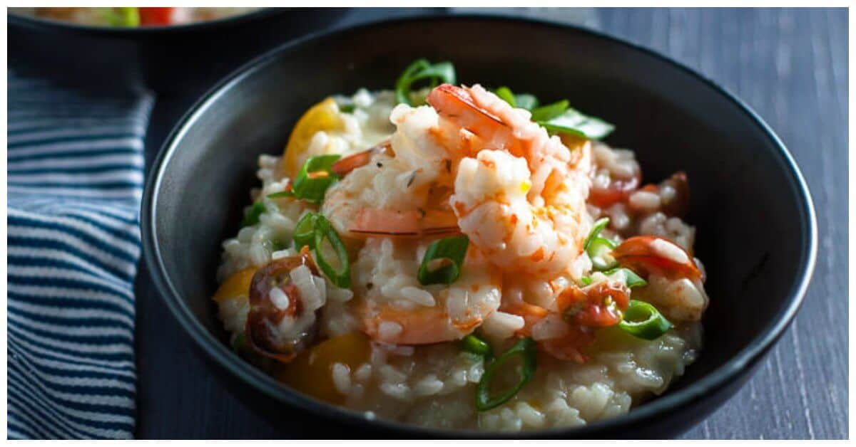 Garlic Prawn and Tomato Risotto Recipe | My Sugar Free Kitchen