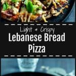 Twice cooked lebanese bread pizza on teh table in 20 mins.