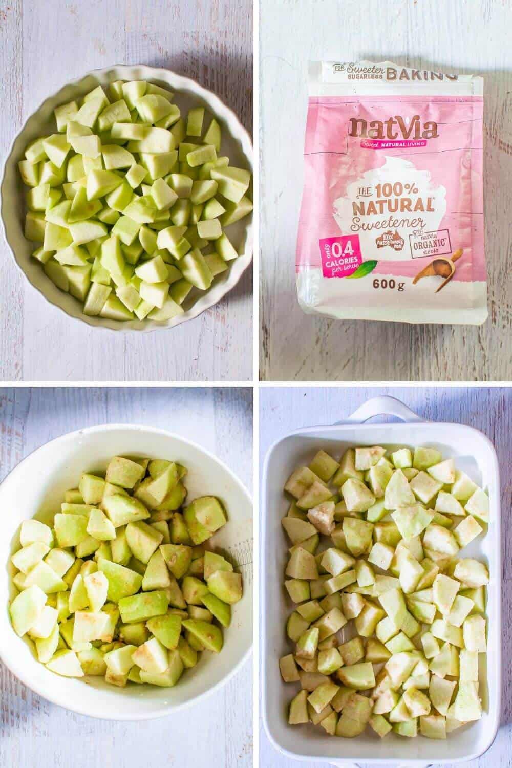 Sugar Free Apple Crumble Preparation - 1