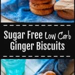 sugar free ginger biscuits pinterest long pin image