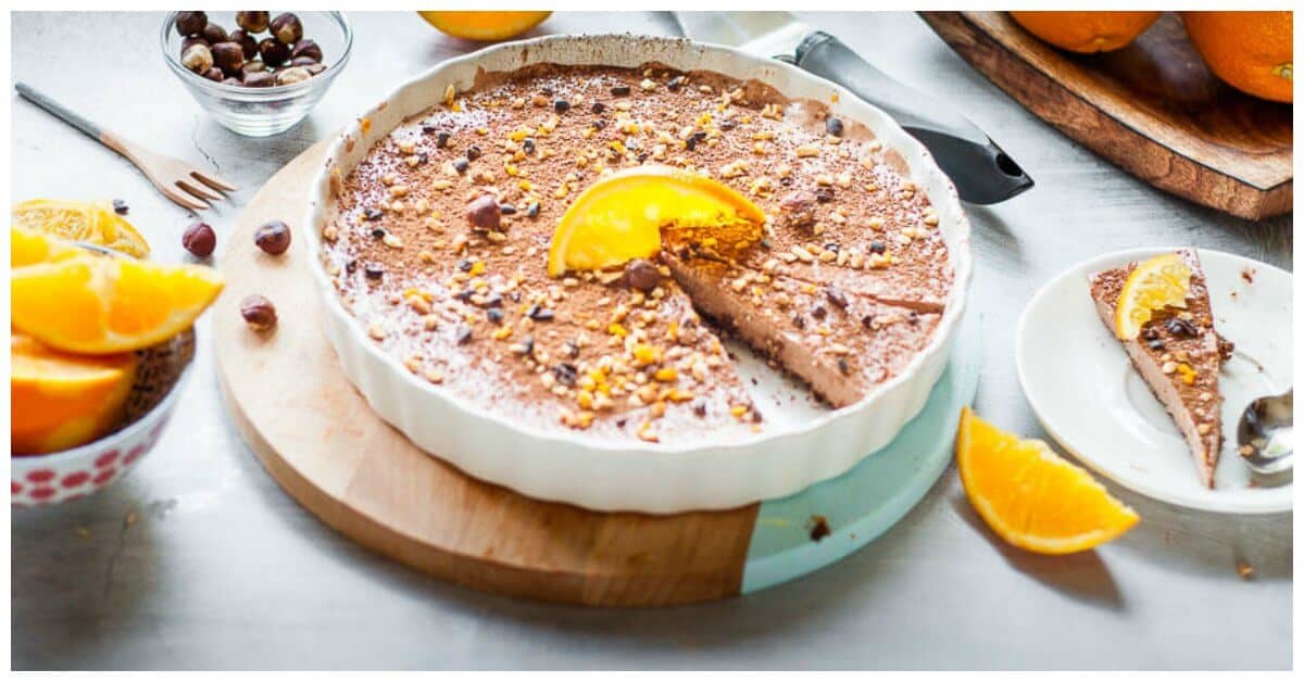 Chocolate orange cheesecake