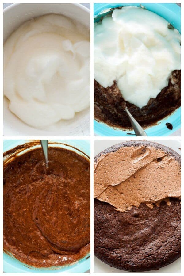 Gluten Free Mud Cake Process Collage 2