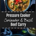 Pressure cooker beef curry pinterst pin