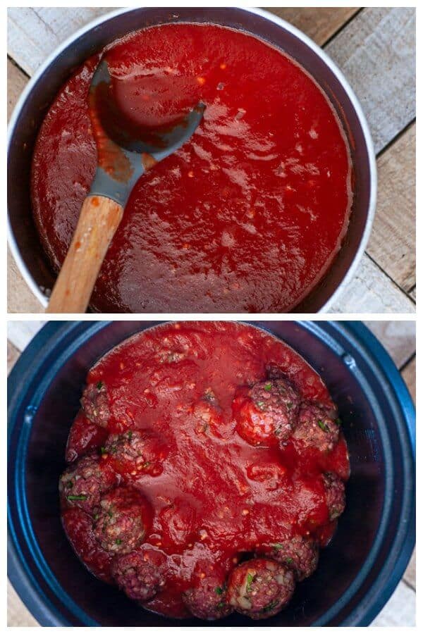 Slow Cooker Moroccan Meatballs in tomato sauce