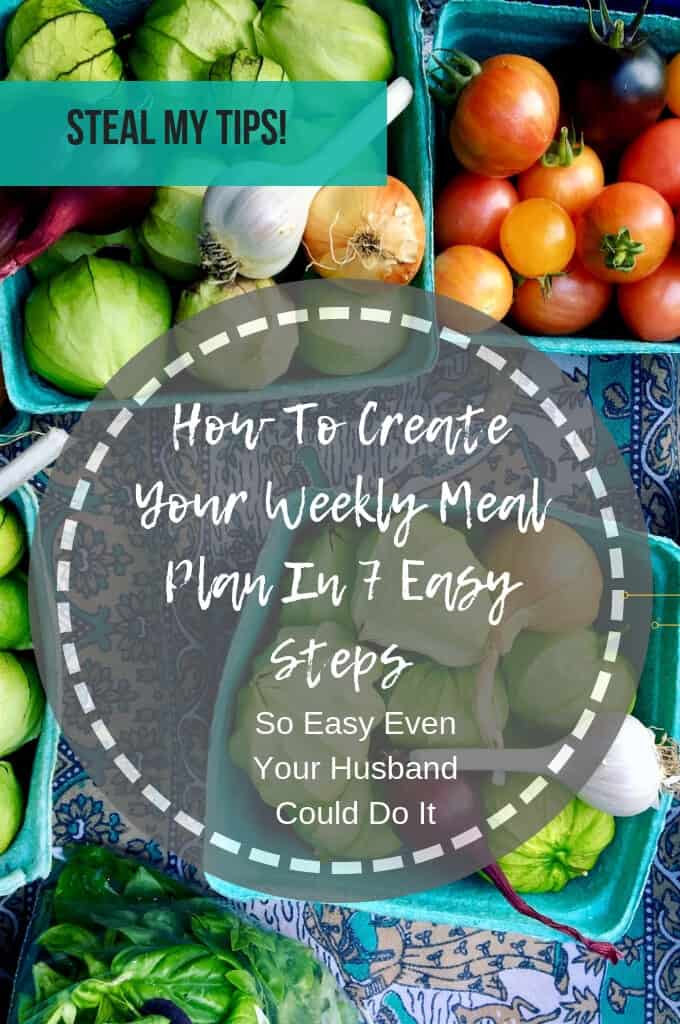 7 steps to create a weekly meal plan