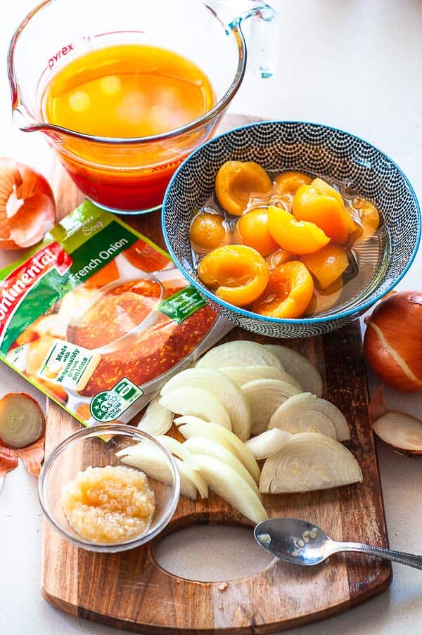 ressure Cooker Apricot Chicken Ingredients