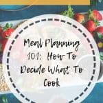 Meal planning 101 tips an tricks