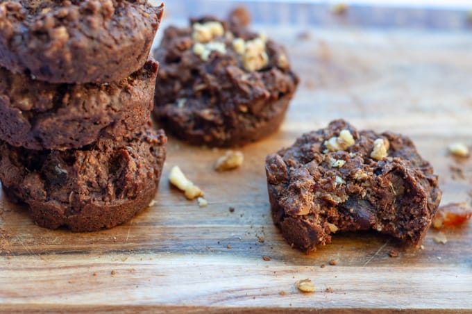 Cha stack of chocolate date slice bites