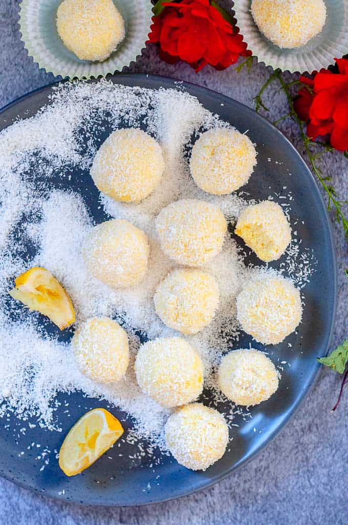 Easy 6 Ingredient Creamy Lemon Bliss Balls My Sugar Free Kitchen