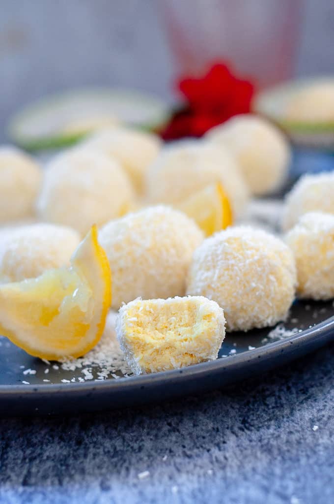Easy 6 Ingredient Creamy Lemon Bliss Balls My Sugar Free Kitchen