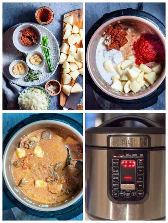 Beef Rendang Pressure Cooker preparation