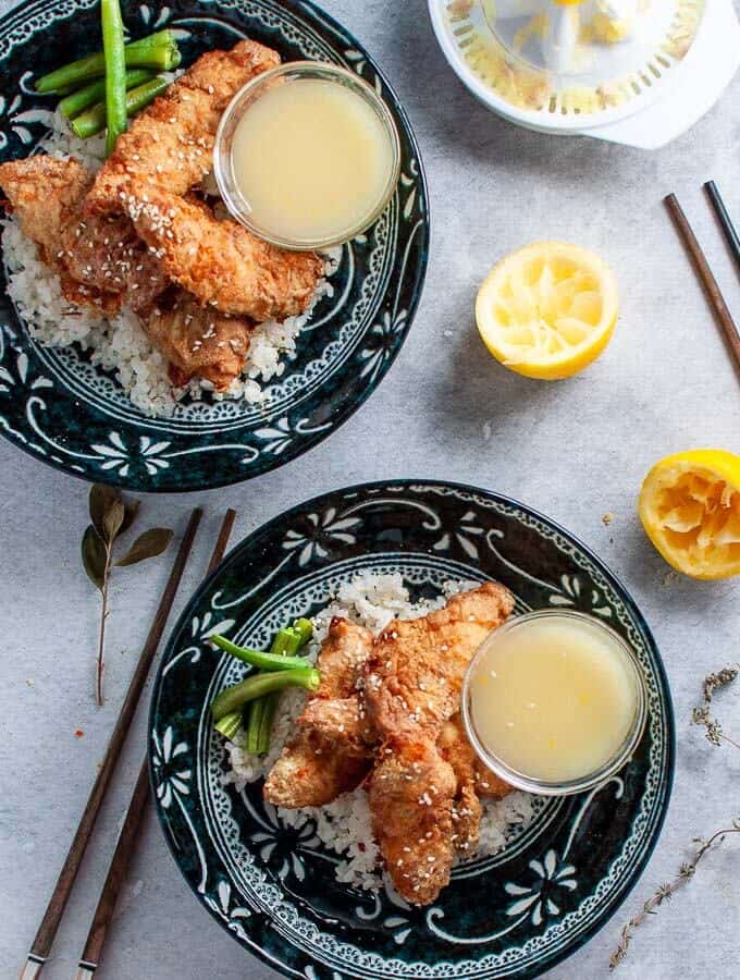 Healthy Oven Baked Asian Lemon Chicken Sticky Rice My Sugar Free Kitchen