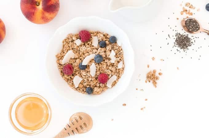 clean eating breakfast cereal bowl