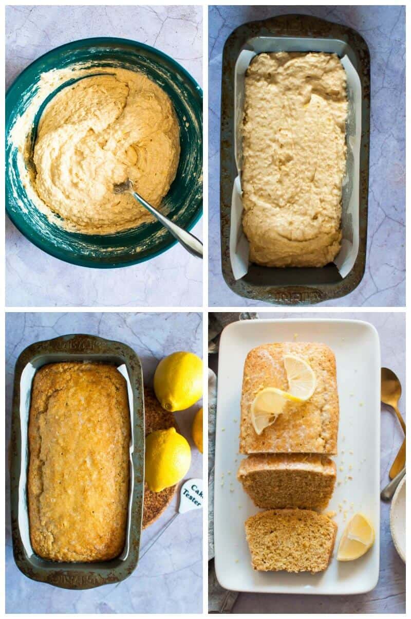 Sugar Free Lemon Loaf collage