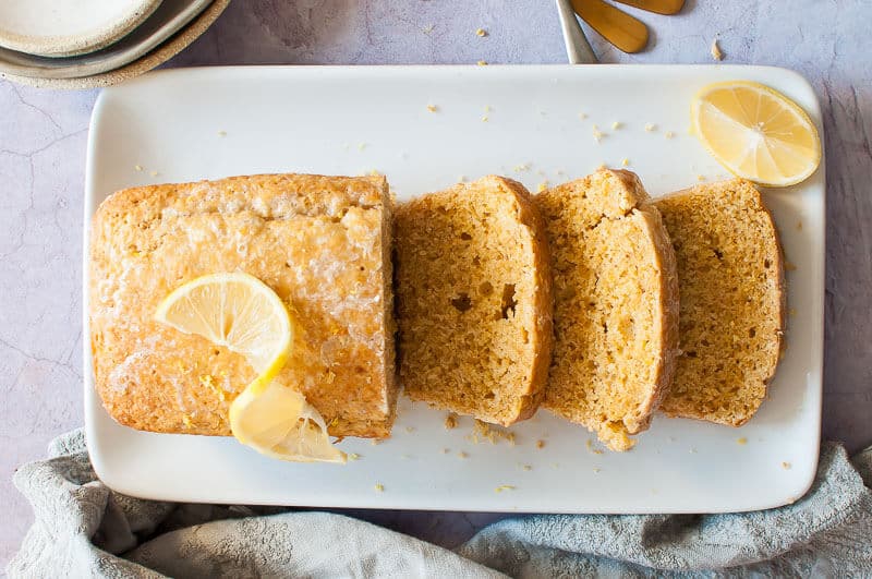 Slices of Sugar Free Lemon Loaf 