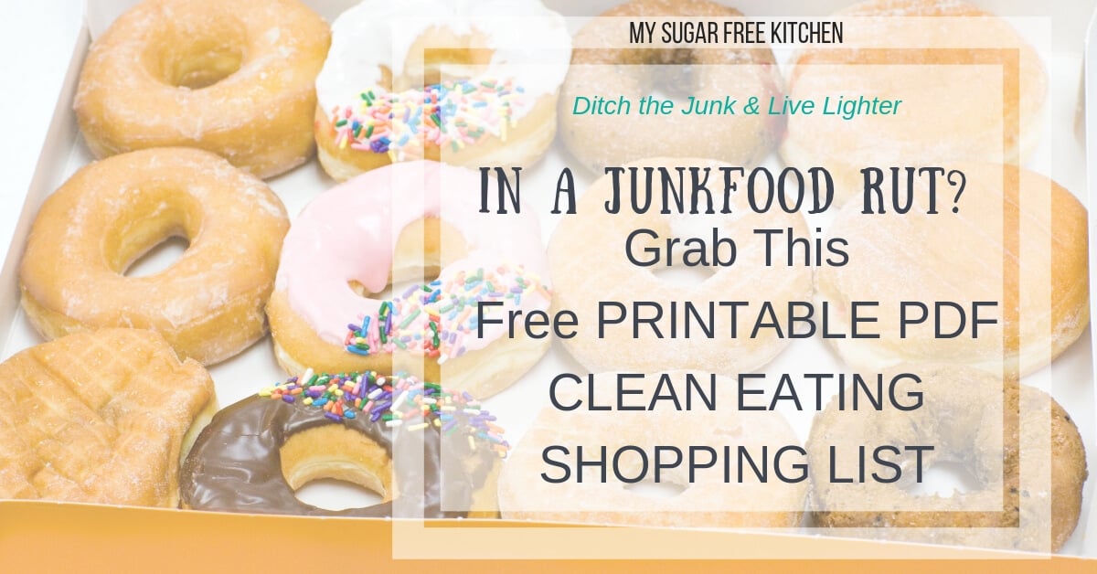 simple printable clean eating shopping list to help you loose weight