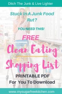 Simple Printable Clean Eating Shopping List To Help You Loose Weight