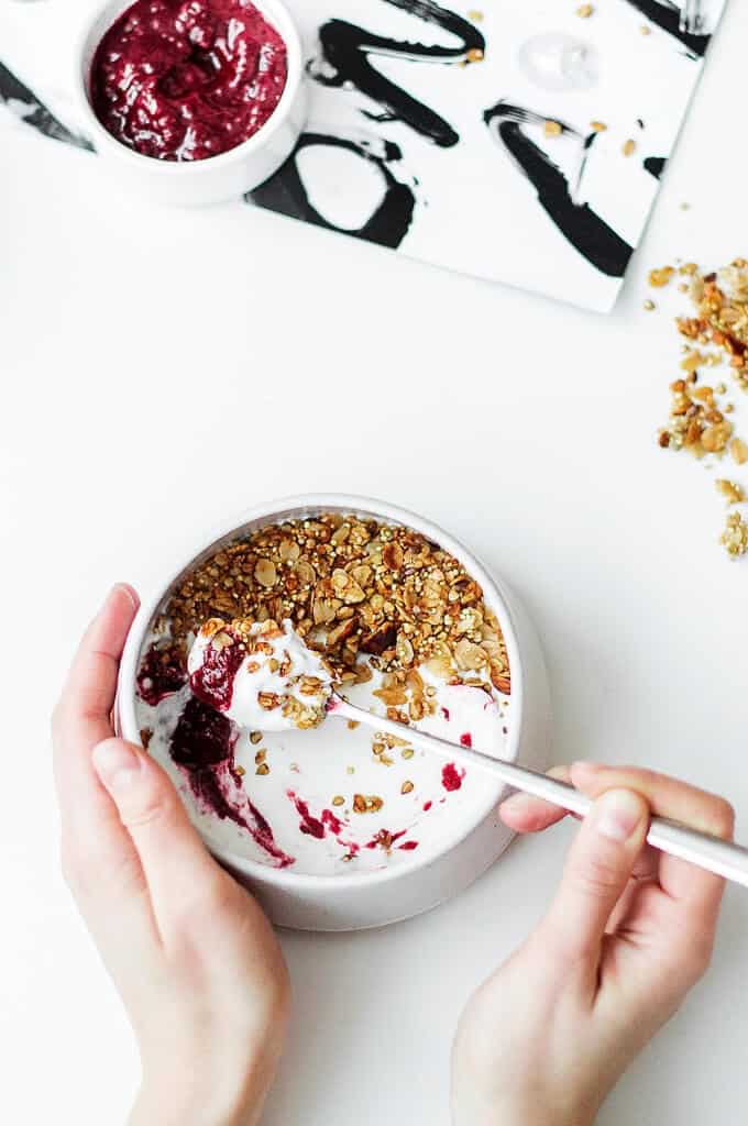 a clean eating breakfast bowl