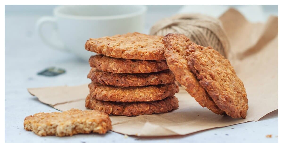 Healthy Sugar Free Anzac Biscuit Recipe | My Sugar Free Kitchen