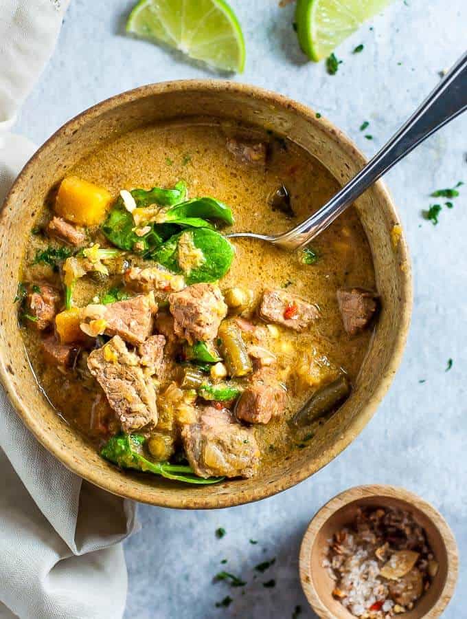 easy slow cooker green chicken curry