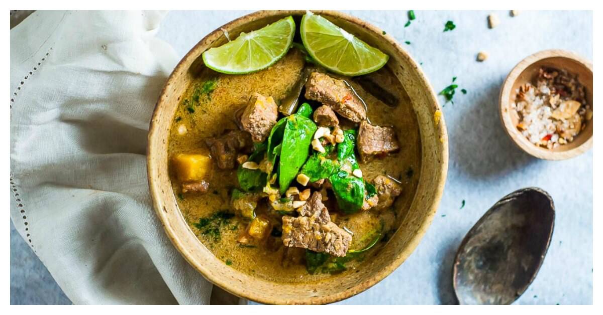 Slow Cooker Thai Green Beef Curry My Sugar Free Kitchen