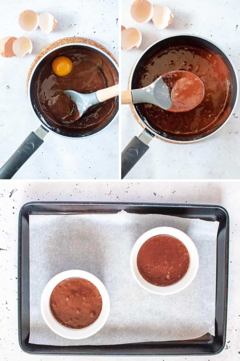 Chocolate self saucing pudding-prep