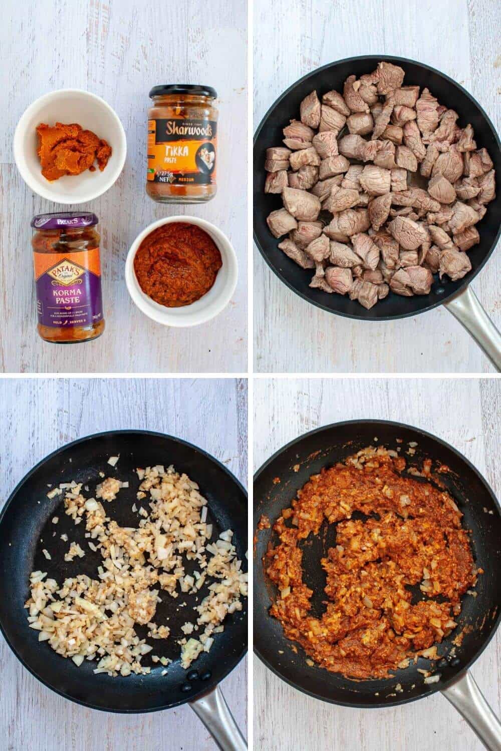 Beef Korma ingredients and preparation-1