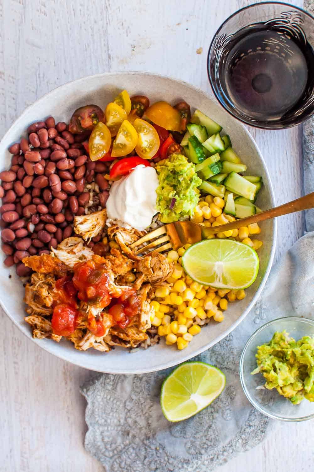 Naked Chicken Burrito Bowl Meal Prep