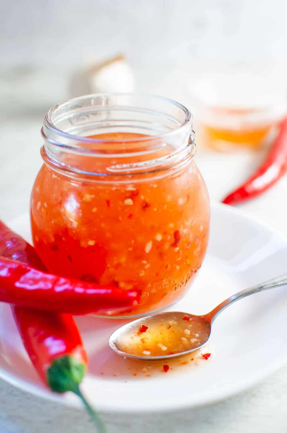homemade sugar free sweet chilli sauce