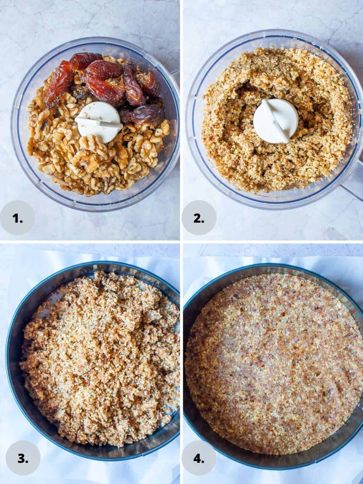 Pineapple tart base ingredient process shots