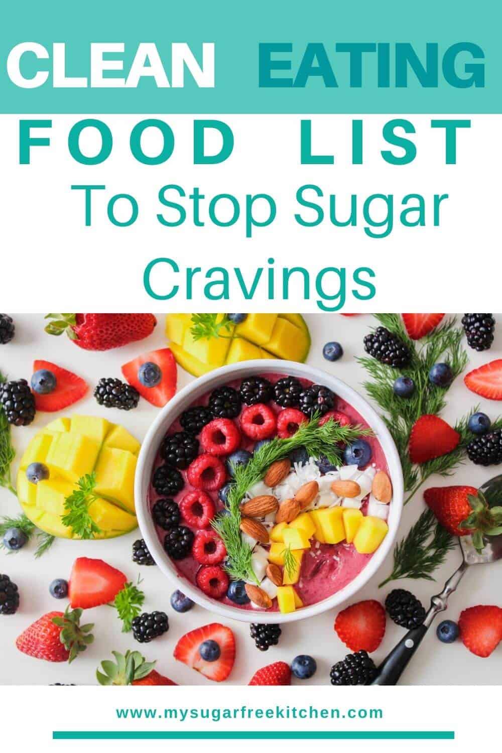 Clean eating food list with printable to download