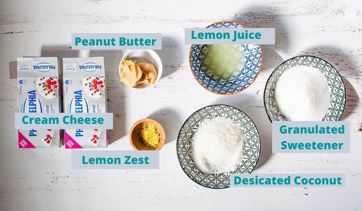 Lemon coconut slice filling ingredients