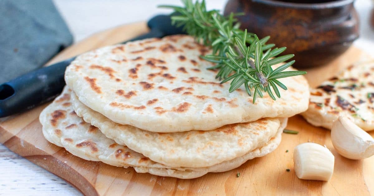 3 Ingredient Yogurt Flatbread (no yeast)