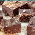 no bake chocolate slice pinterest pin