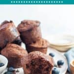 Chocolate Blueberry Muffins Pin 9