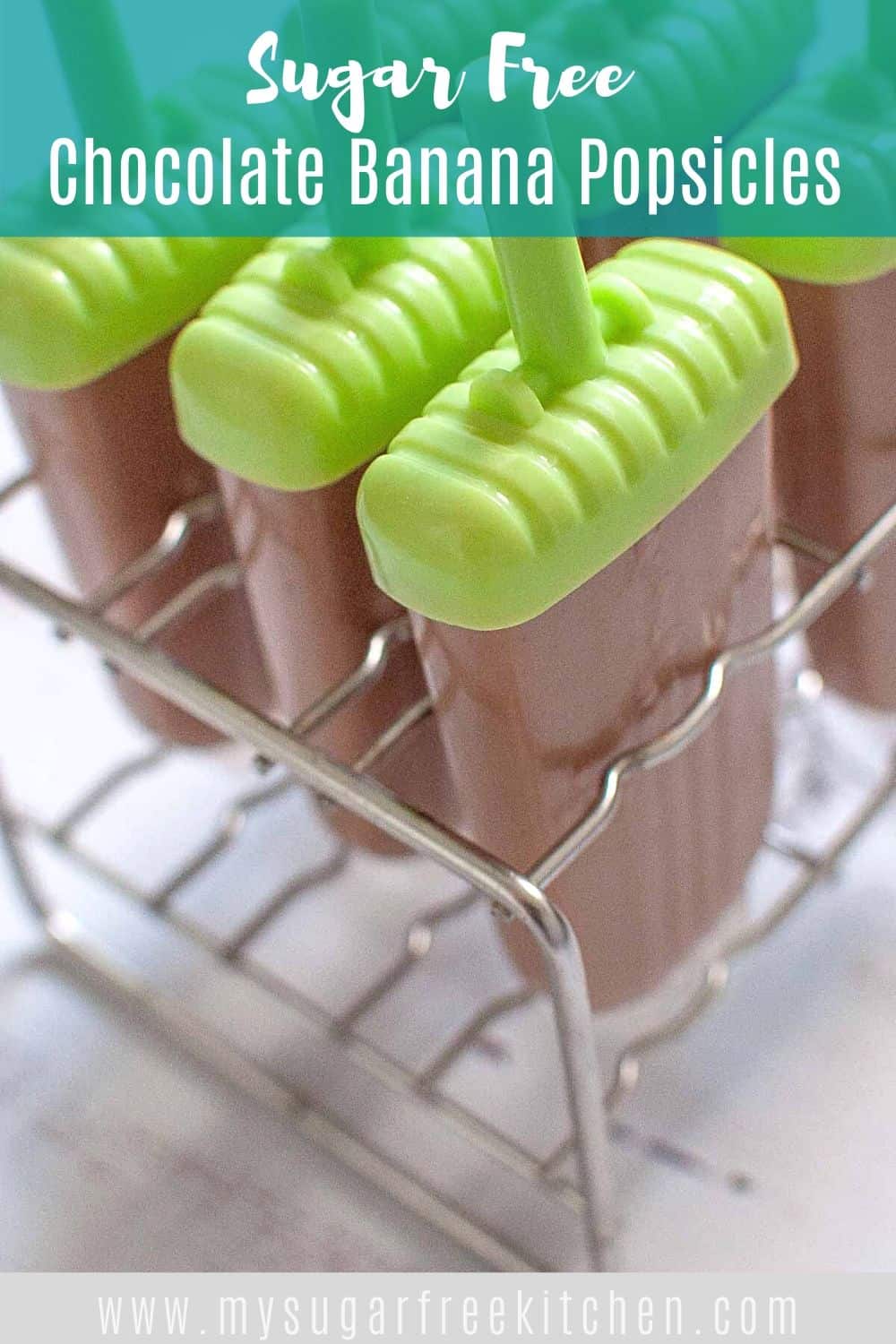 Chocolate Banana Popsicles | My Sugar Free Kitchen