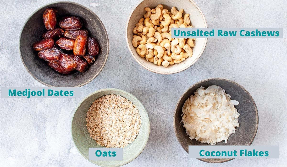 ingredients for ginger slice base layer