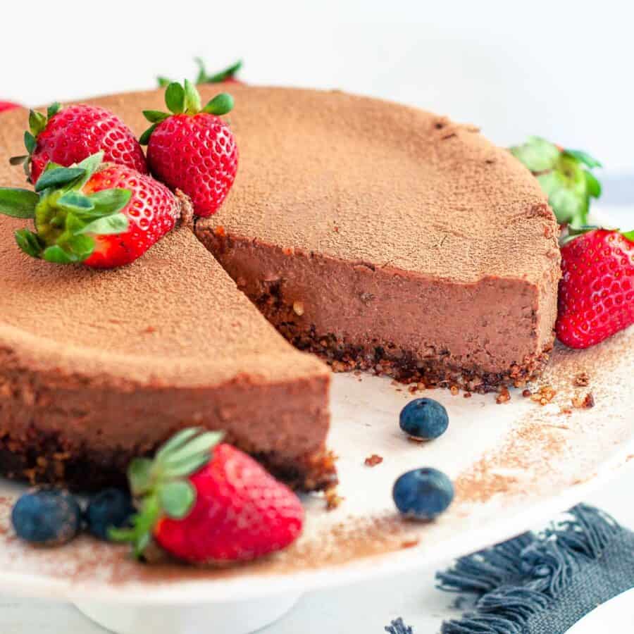 Chocolate Ricotta Cheesecake My Sugar Free Kitchen