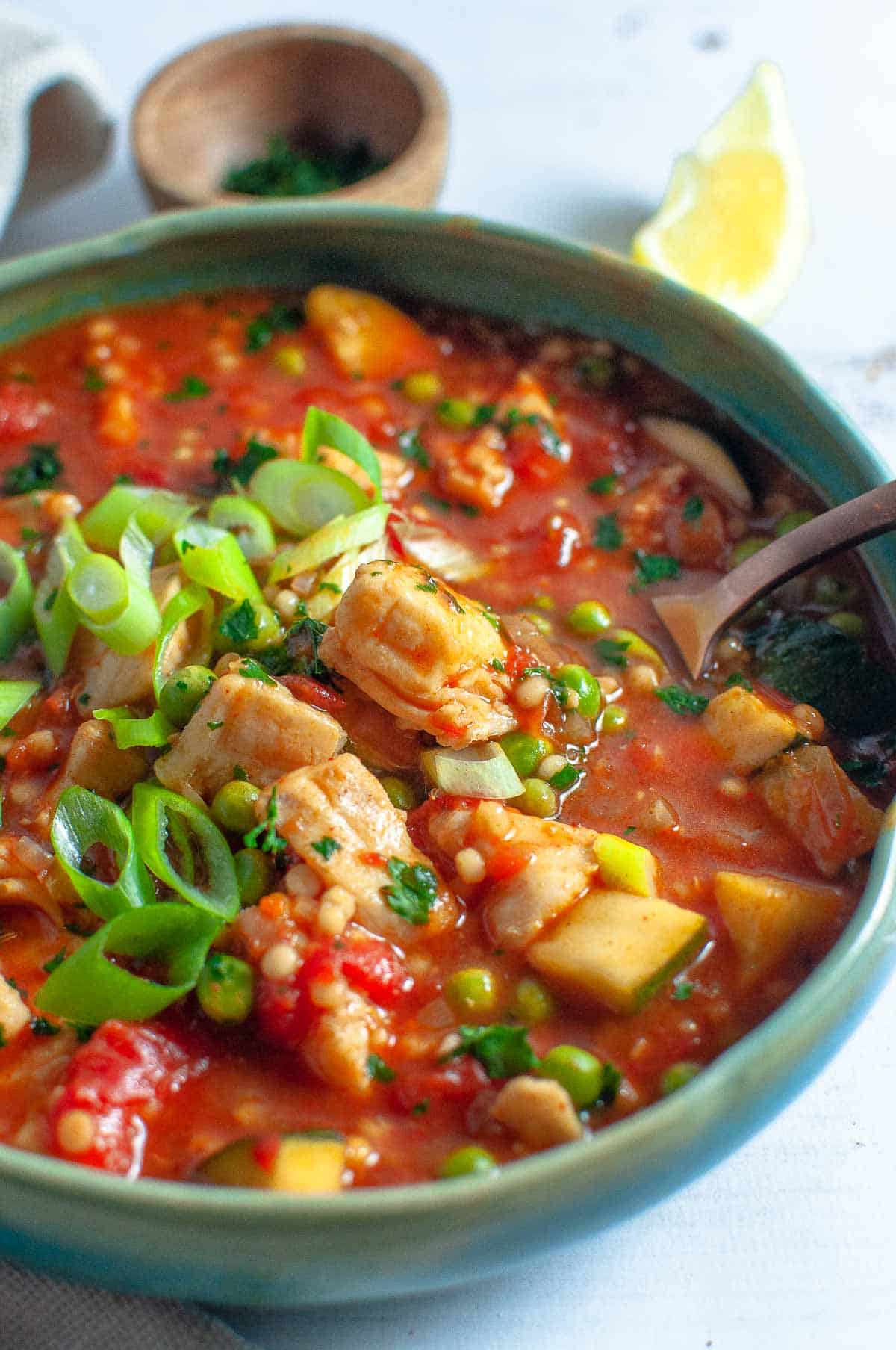 20 minute Spanish Fish Stew | My Sugar Free Kitchen