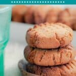 almond flour peanut butter cookies pin