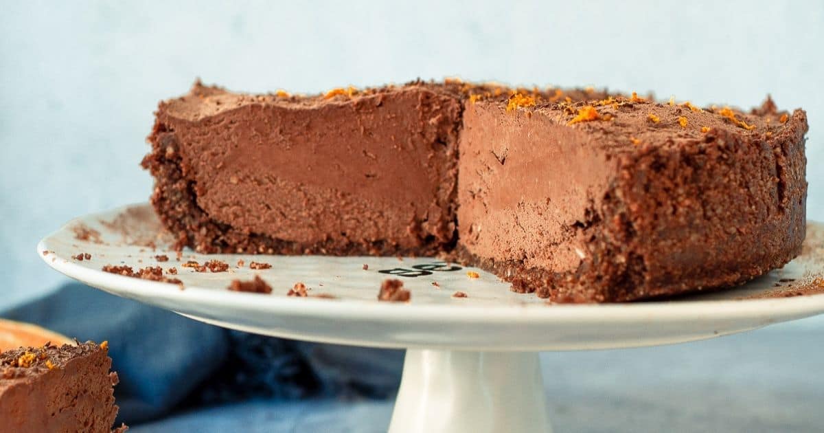 No Bake Chocolate Orange Cheesecake | My Sugar Free Kitchen