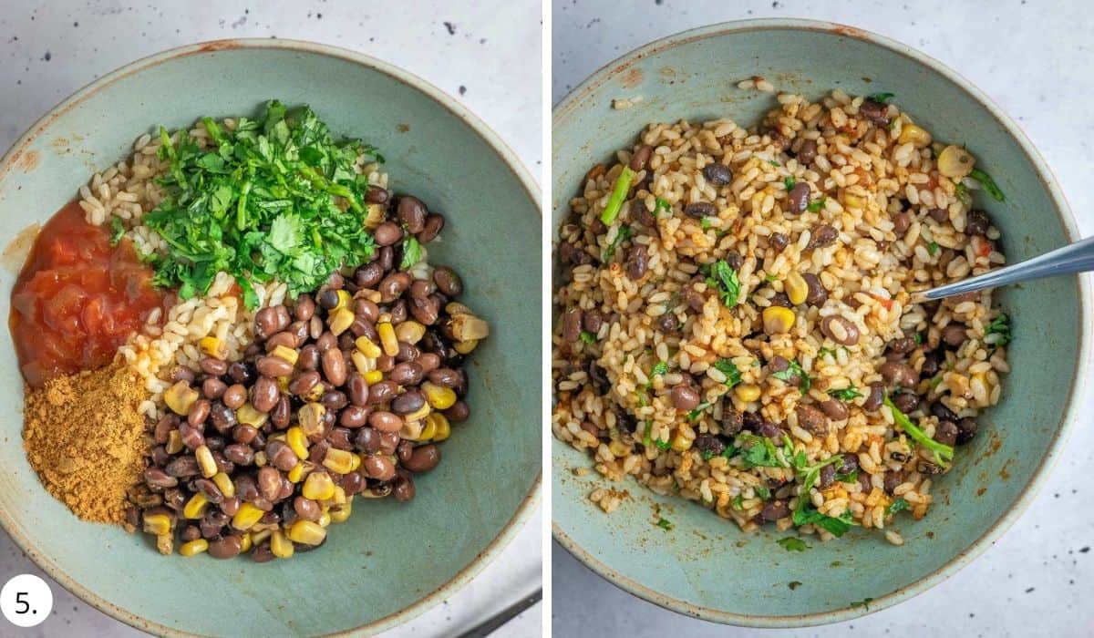 mexican rice in a bowl