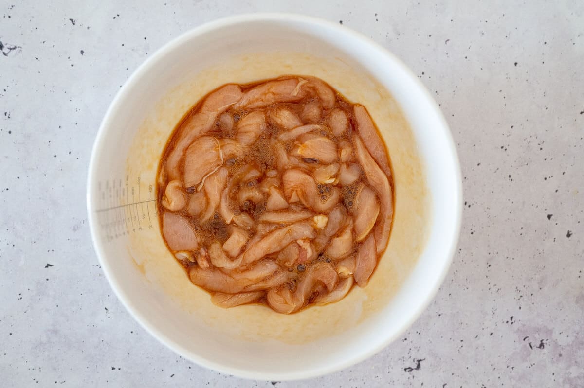 chicken marinade in a bowl