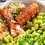 Teriyaki Salmon Bowls-pin