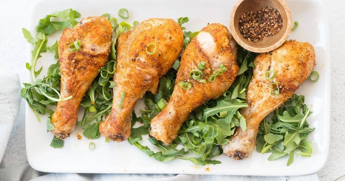 Air Fryer Chicken Drumsticks | My Sugar Free Kitchen