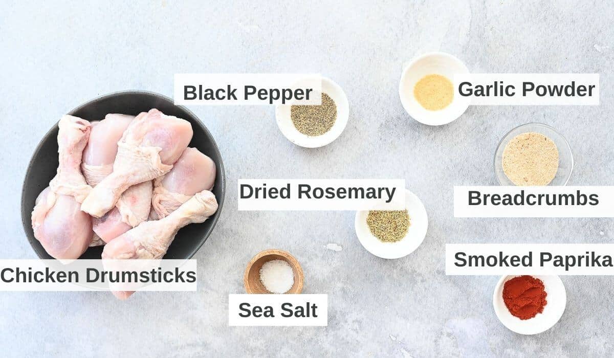 ingredients for air fryer chicken drumsticks
